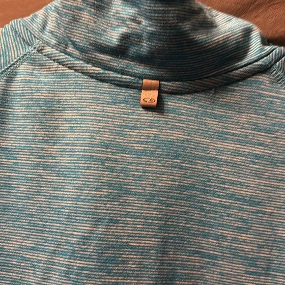 Champion Striped Blue Quarter-Zip Top. Lot of 2 - Picture 8 of 12